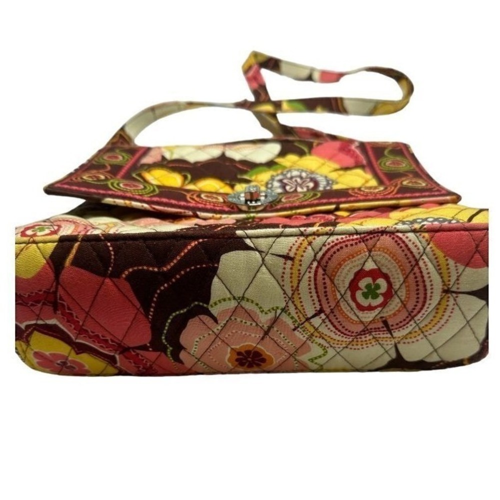 Vera Bradley Sun Valley Quilted Cotton Turn Lock Crossbody Bag Floral Print - Picture 5 of 10